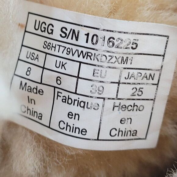 UGG Australia Bailey Bow II Leather Boots 8 Chestnut Shearling Lined 1016225 - Picture 3 of 14